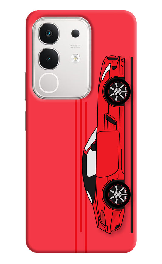 Red Velocity iQOO Z10x 5G Hard Case Back Cover by Casekaro
