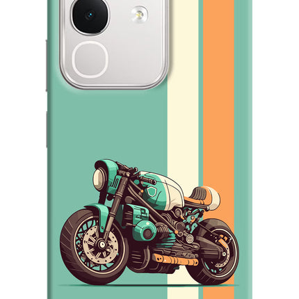 Striped Moto Drift iQOO Z10x 5G Hard Case Back Cover by Casekaro