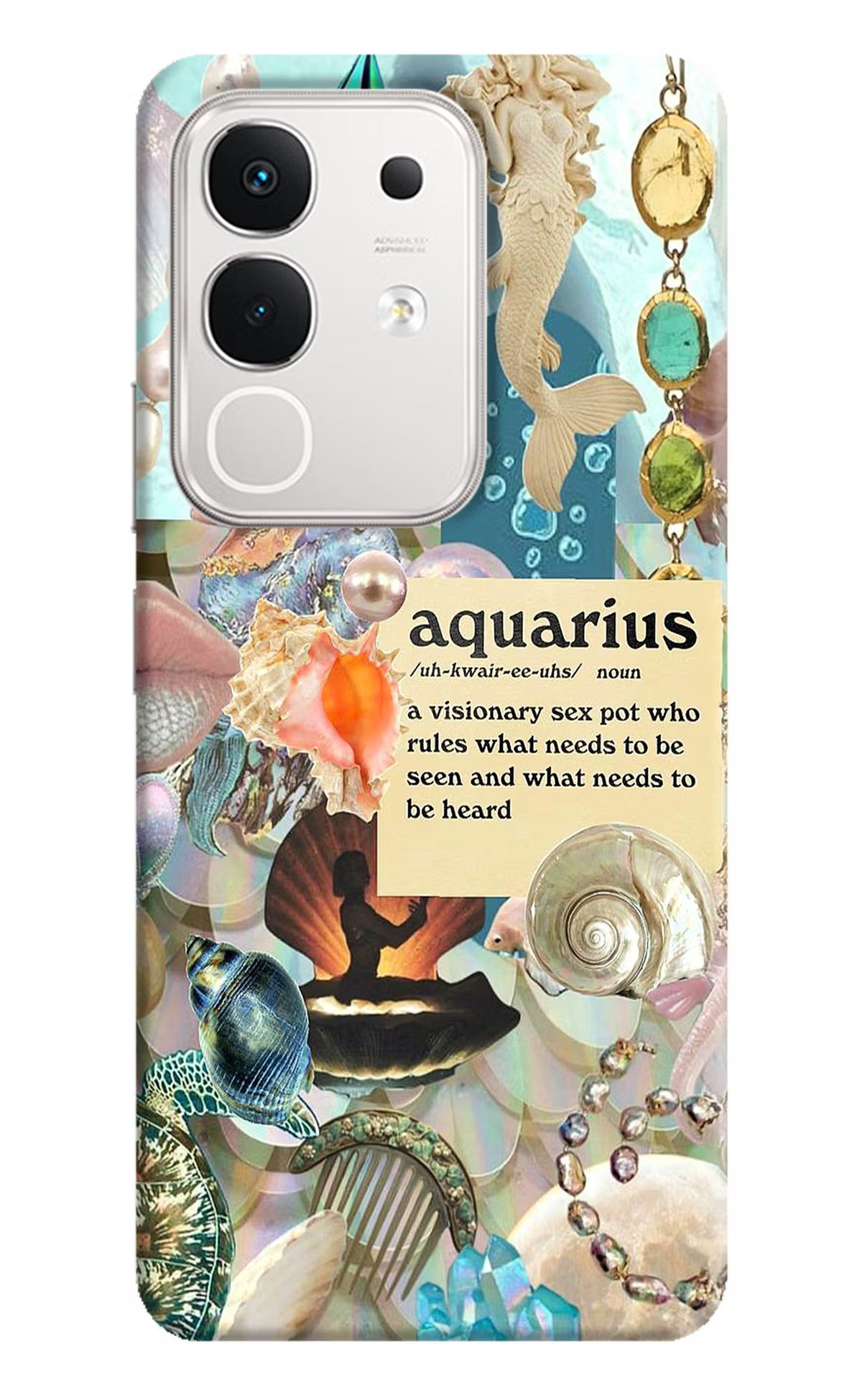 Aquarius Zodiac iQOO Z10x 5G Hard Case Back Cover by Casekaro