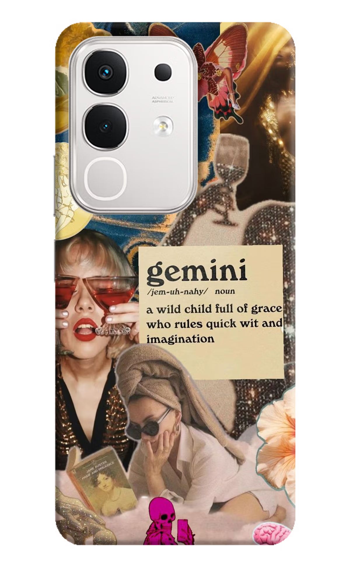 Gemini Zodiac iQOO Z10x 5G Hard Case Back Cover by Casekaro