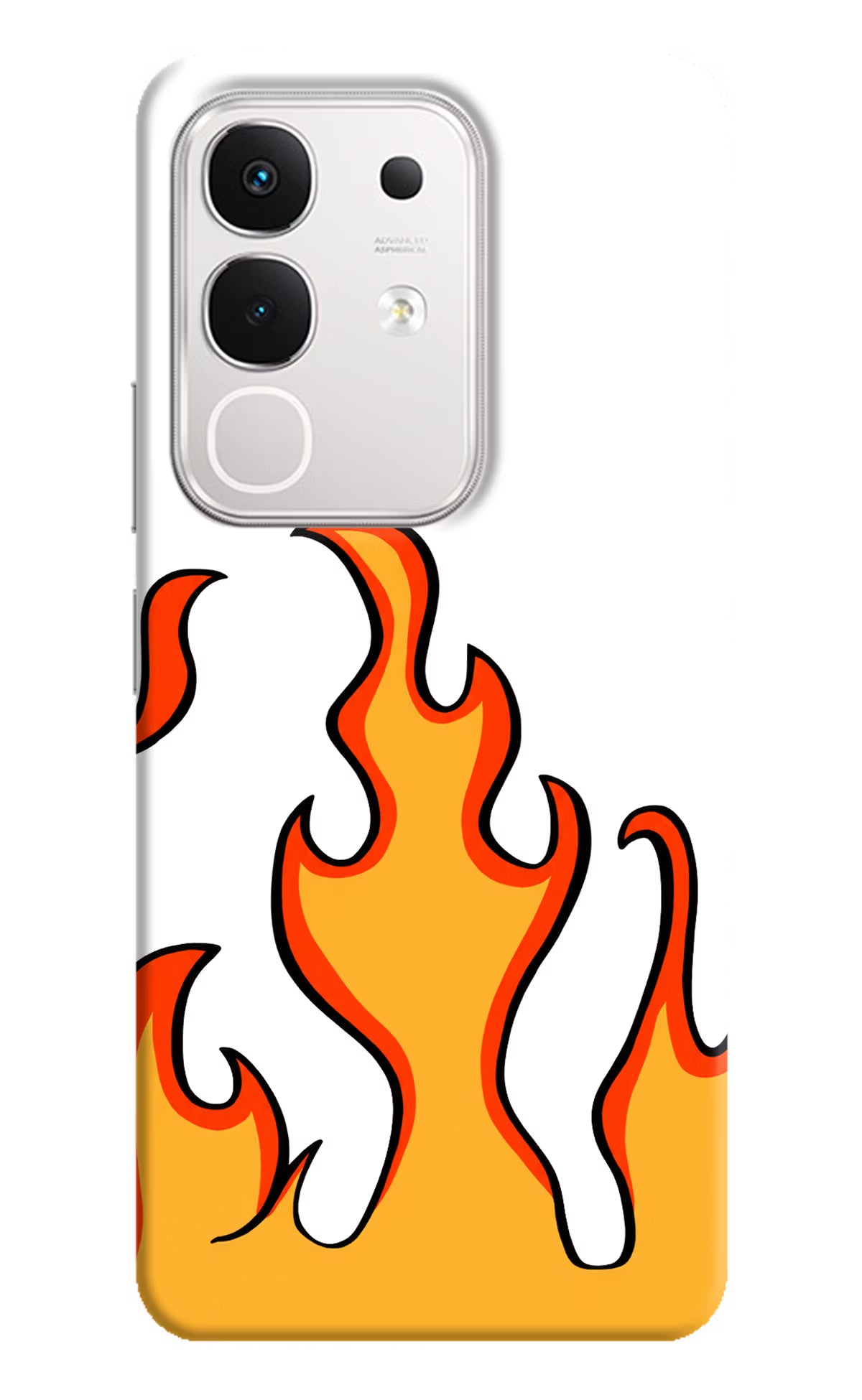 Fired Up – White iQOO Z10x 5G Hard Case Back Cover by Casekaro
