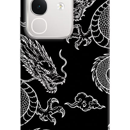 Twin Dragons iQOO Z10x 5G Hard Case Back Cover by Casekaro