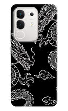 Twin Dragons iQOO Z10x 5G Hard Case Back Cover by Casekaro