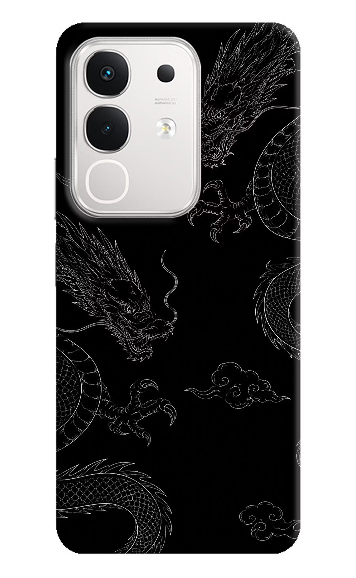 Twin Dragons iQOO Z10x 5G Hard Case Back Cover by Casekaro