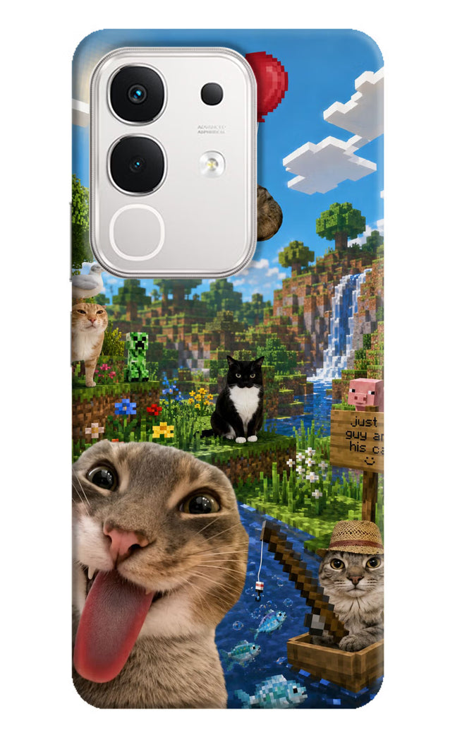 Minecraft Cat Chaos iQOO Z10x 5G Hard Case Back Cover by Casekaro