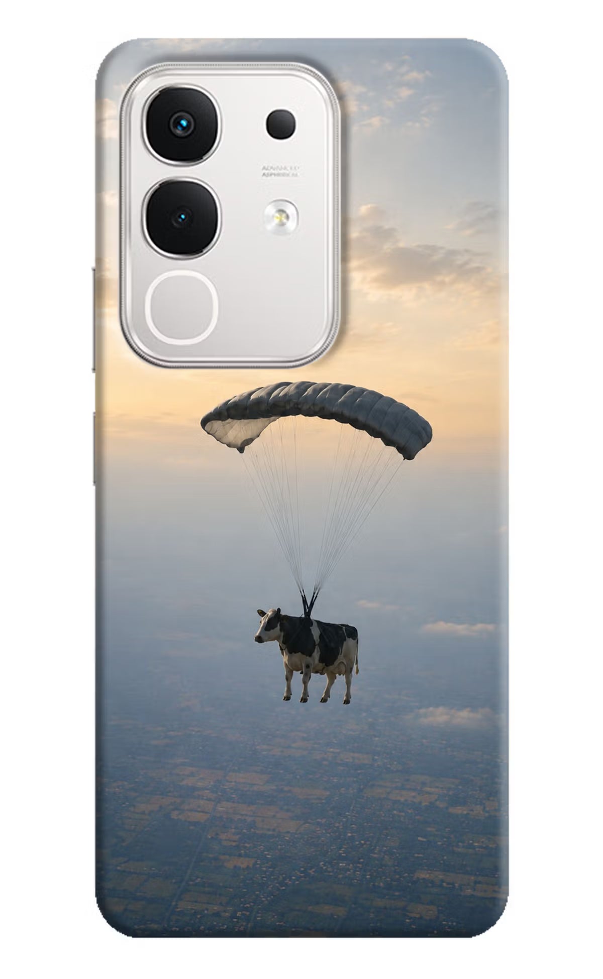 Skydiving Cow iQOO Z10x 5G Back Cover