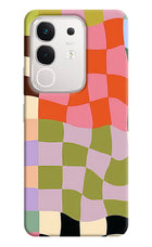 Wavy Grid iQOO Z10x 5G Hard Case Back Cover by Casekaro