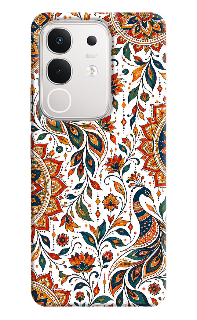 White Mayura iQOO Z10x 5G Hard Case Back Cover by Casekaro
