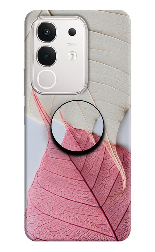White Pink Leaf iQOO Z10x 5G Pop Case by Casekaro