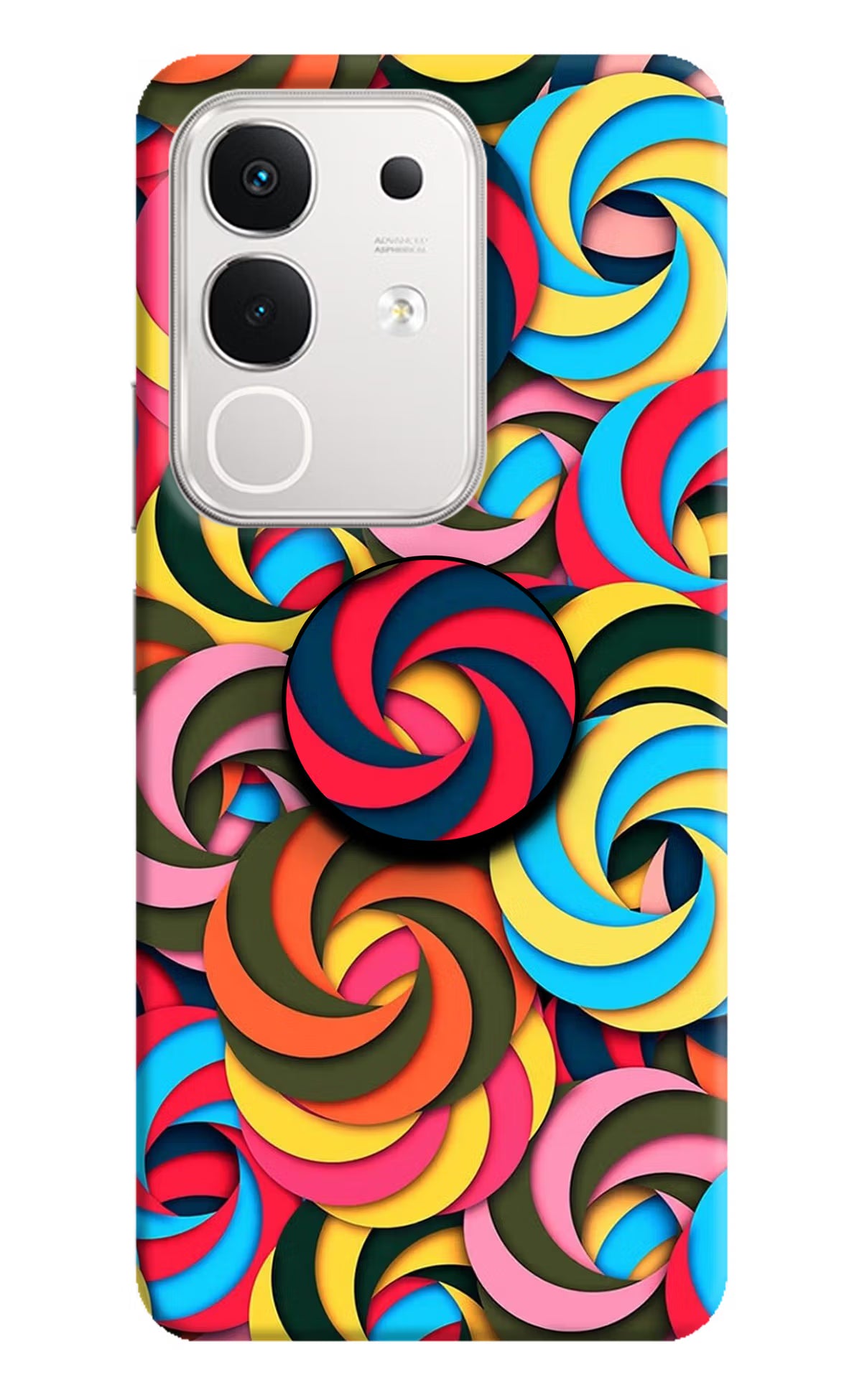 Spiral Pattern iQOO Z10x 5G Pop Case by Casekaro