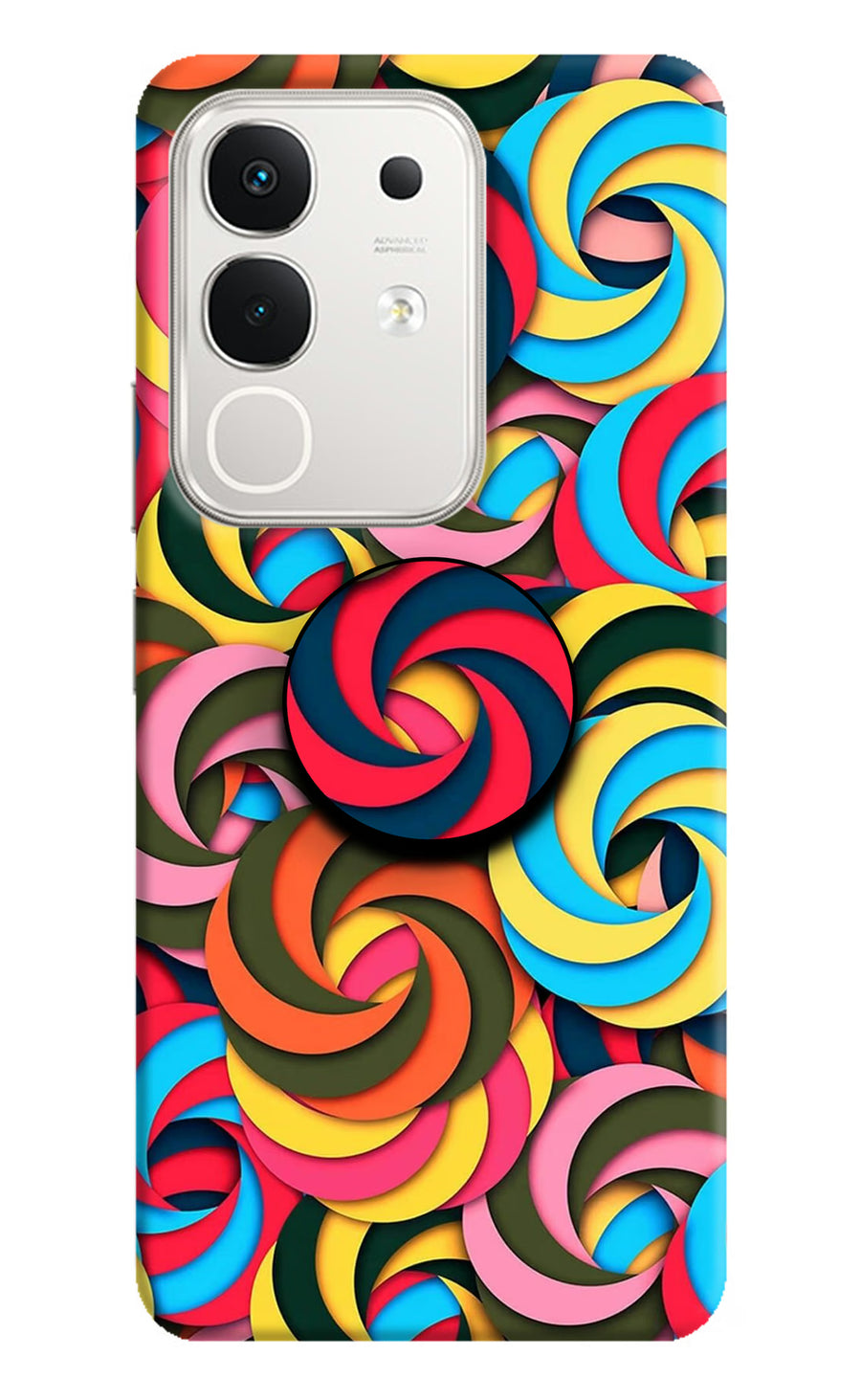 Spiral Pattern iQOO Z10x 5G Pop Case, Hard case