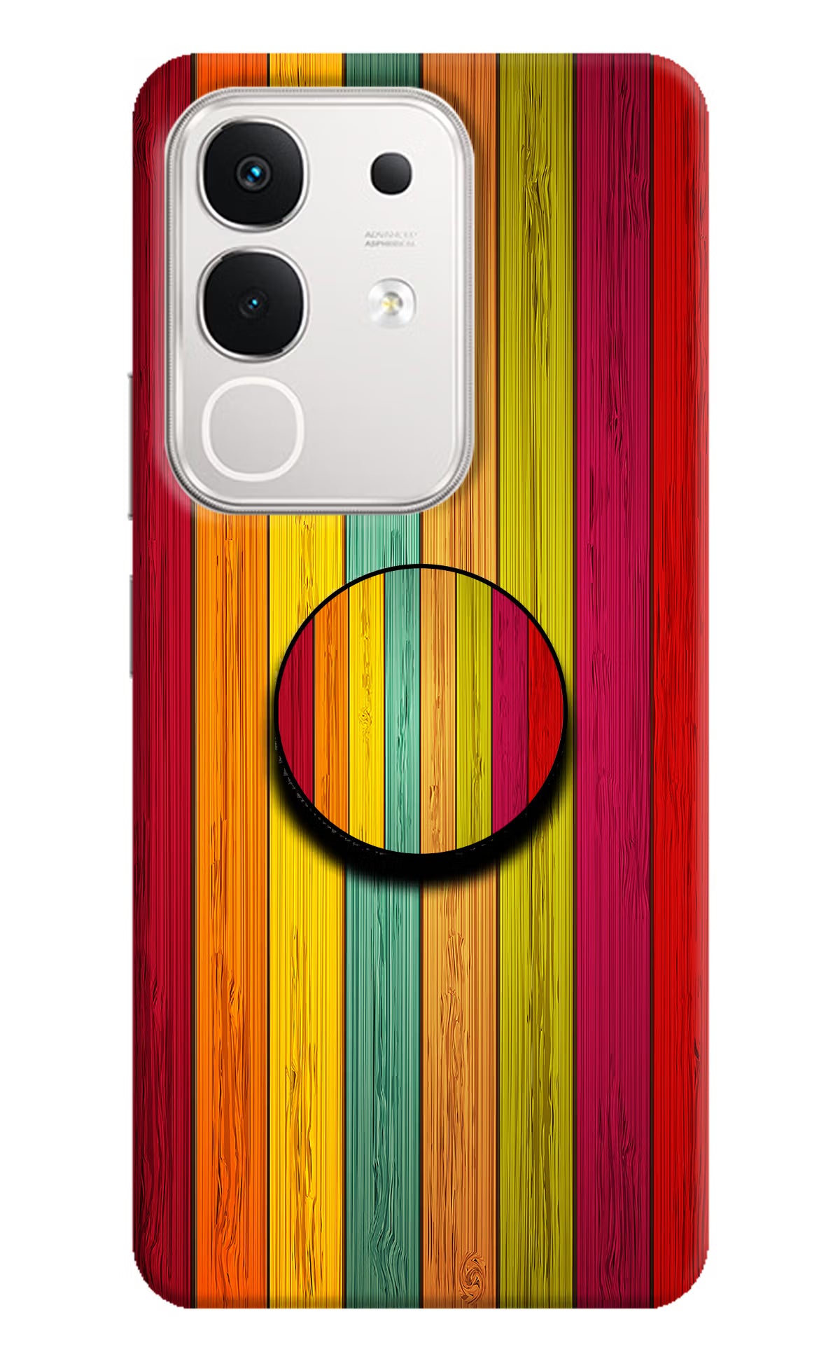 Multicolor Wooden iQOO Z10x 5G Pop Case by Casekaro