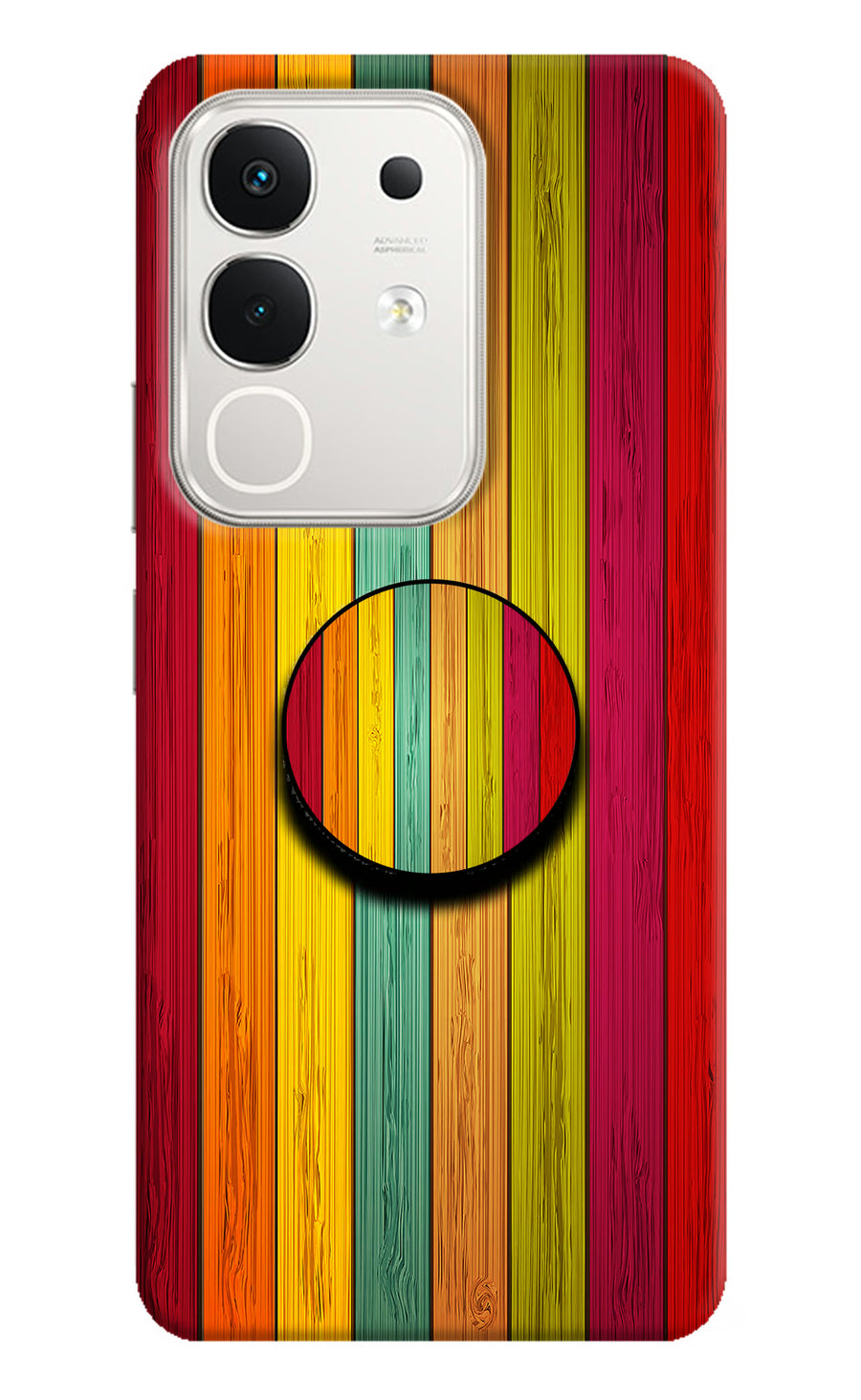 Multicolor Wooden iQOO Z10x 5G Pop Case, Hard case