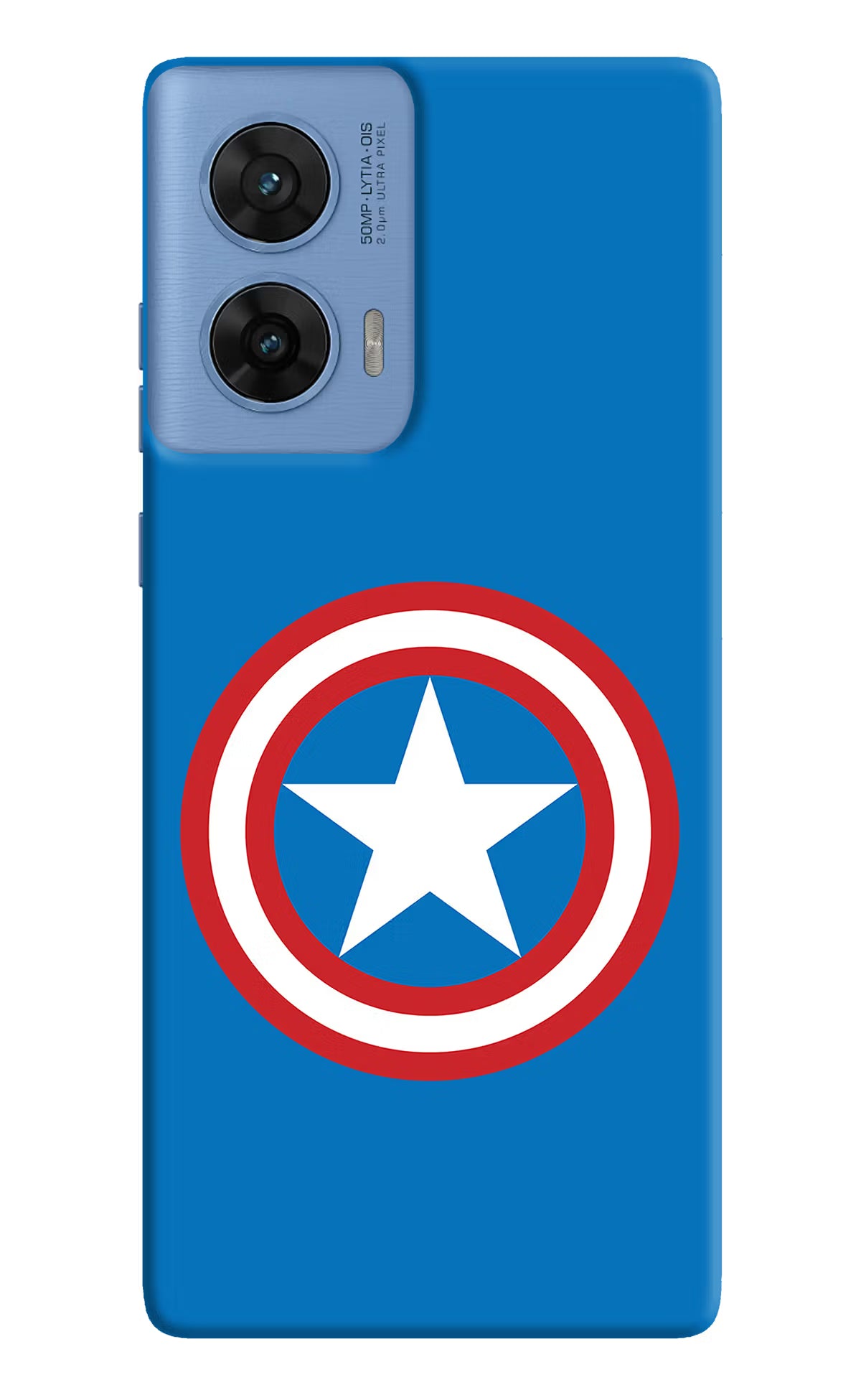 Captain America Logo Moto G96 5G Hard Case Back Cover by Casekaro