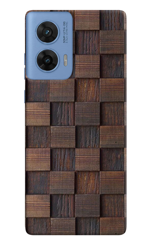 Wooden Cube Design Moto G96 5G Hard Case Back Cover by Casekaro