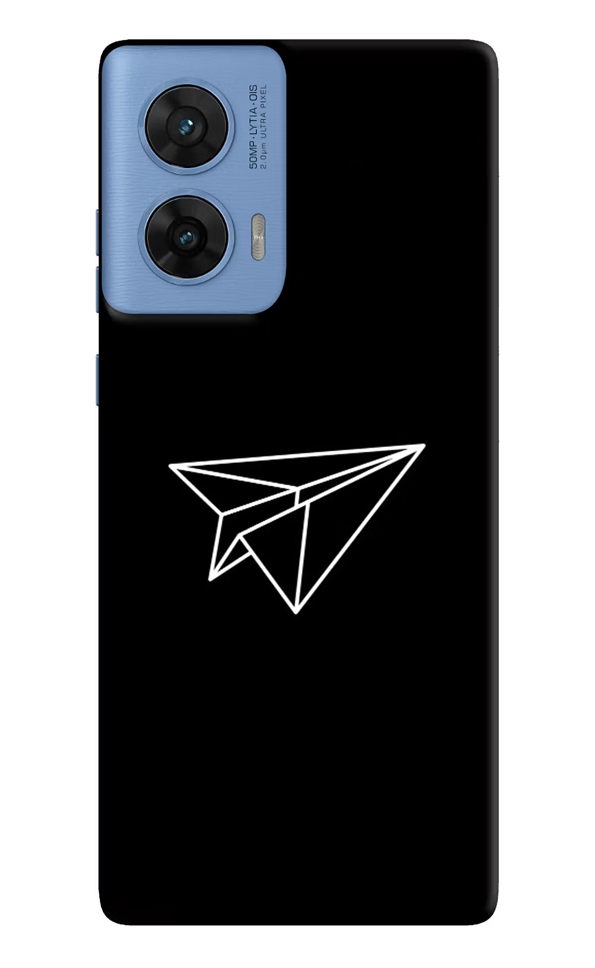 Paper Plane White Moto G96 5G Hard Case Back Cover by Casekaro