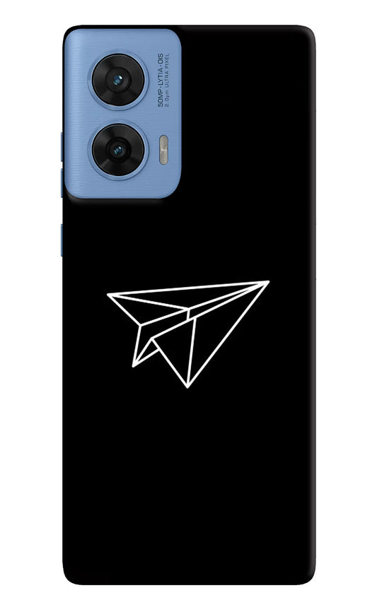 Paper Plane White Moto G96 5G Hard Case Back Cover by Casekaro