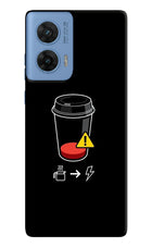 Coffee Moto G96 5G Hard Case Back Cover by Casekaro