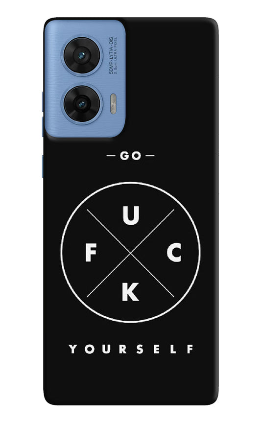 Go Fuck Yourself Moto G96 5G Hard Case Back Cover by Casekaro
