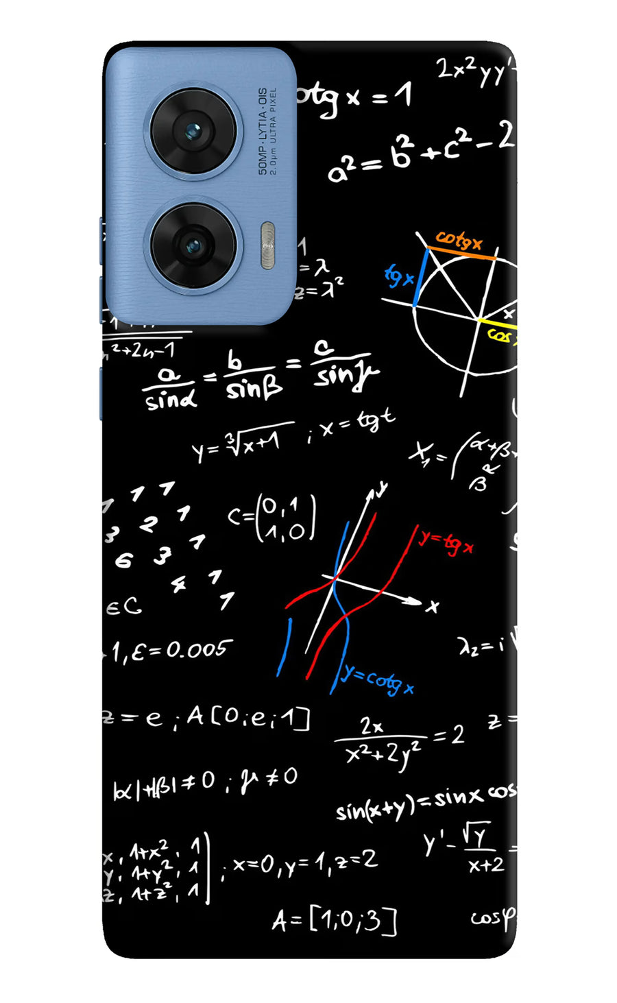 Mathematics Formula Moto G96 5G Back Cover, Hard case