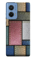 Multicolor Jeans Moto G96 5G Hard Case Back Cover by Casekaro