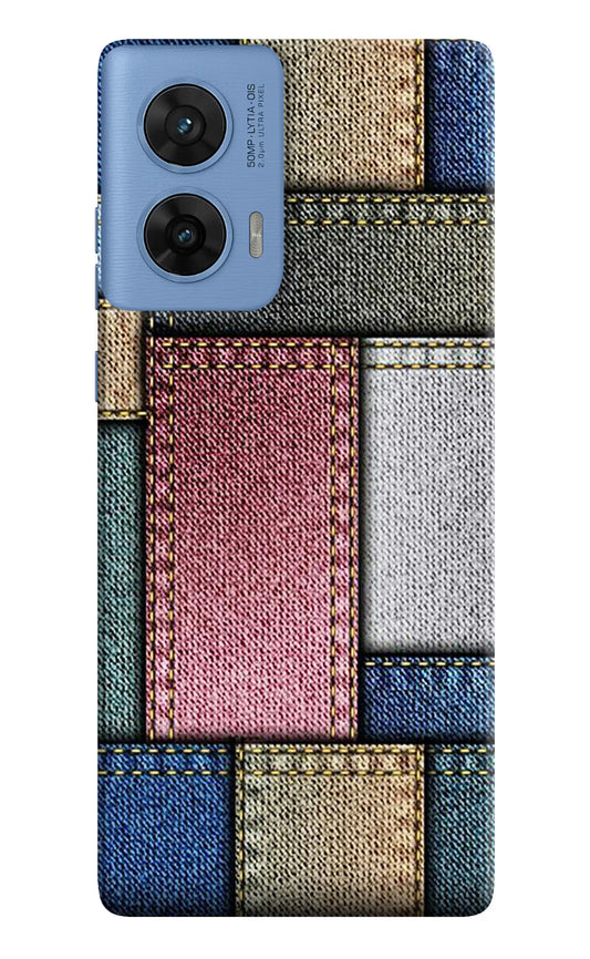 Multicolor Jeans Moto G96 5G Hard Case Back Cover by Casekaro