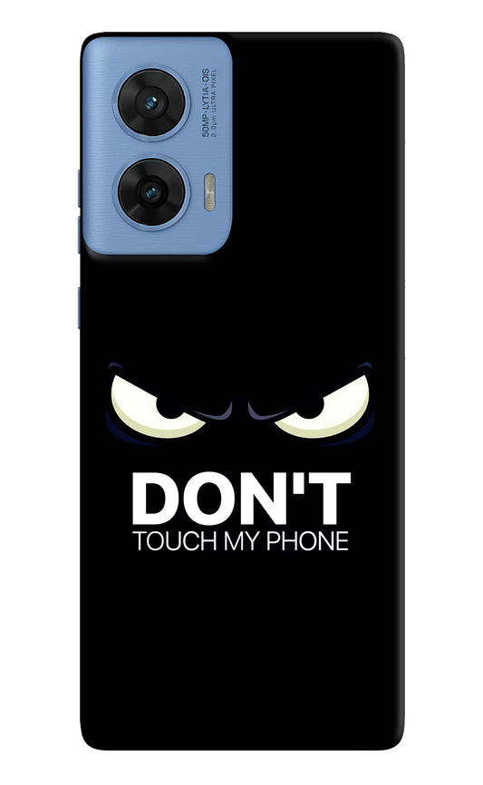 Don'T Touch My Phone Moto G96 5G Hard Case Back Cover by Casekaro