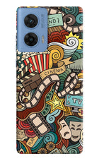 Cinema Abstract Moto G96 5G Hard Case Back Cover by Casekaro