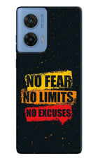 No Fear No Limits No Excuse Moto G96 5G Hard Case Back Cover by Casekaro