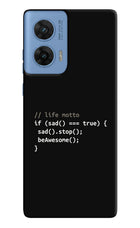 Life Motto Code Moto G96 5G Hard Case Back Cover by Casekaro