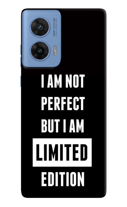 I Am Not Perfect But I Am Limited Edition Moto G96 5G Hard Case Back Cover by Casekaro