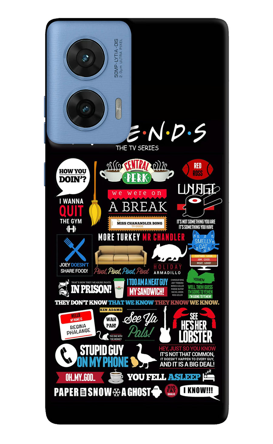 FRIENDS Moto G96 5G Back Cover, Hard case