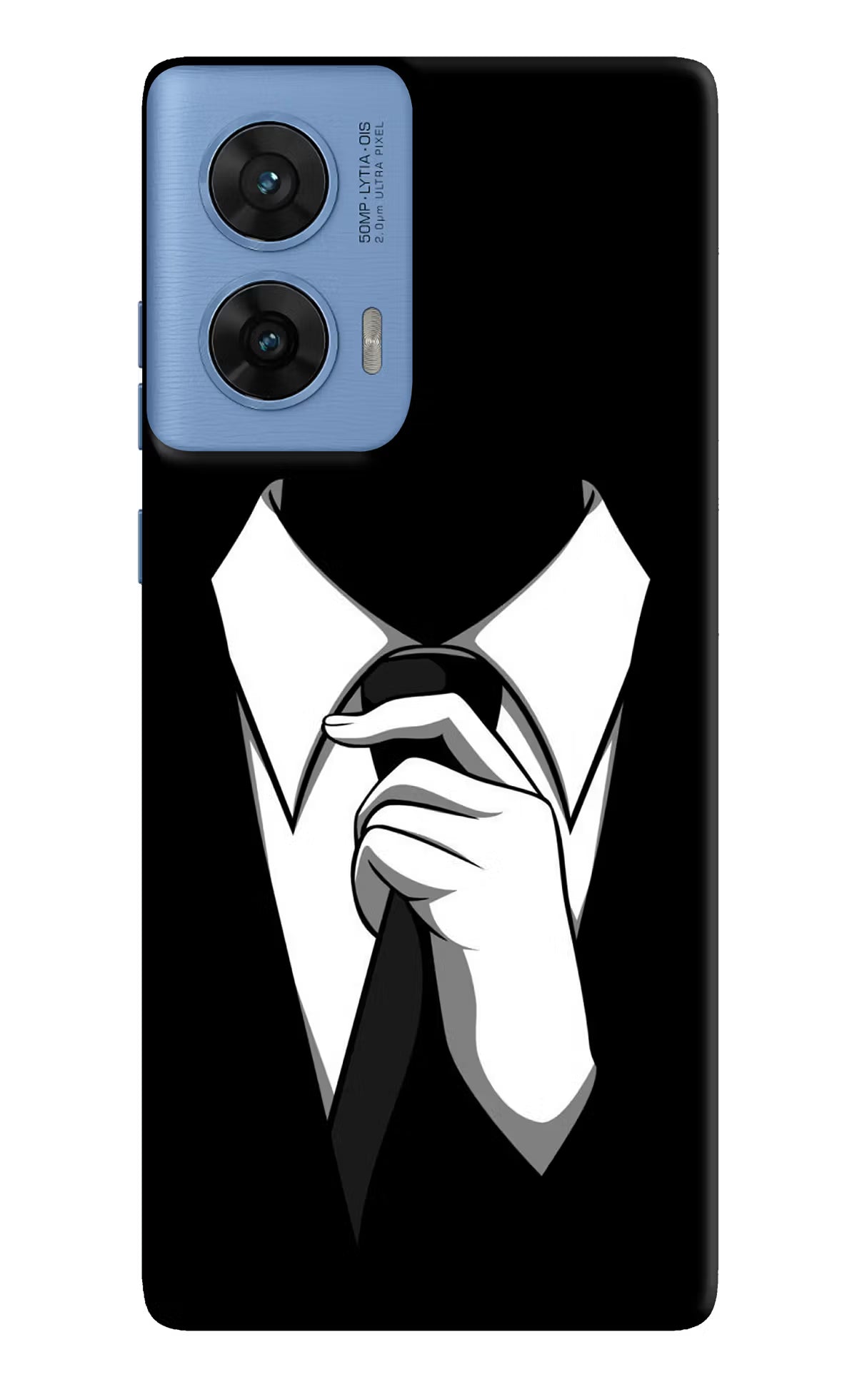 Black Tie Moto G96 5G Hard Case Back Cover by Casekaro