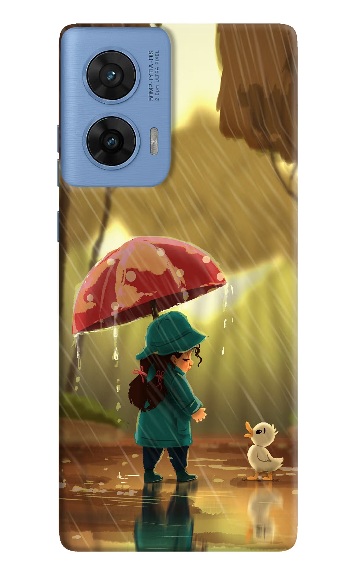 Rainy Day Moto G96 5G Hard Case Back Cover by Casekaro