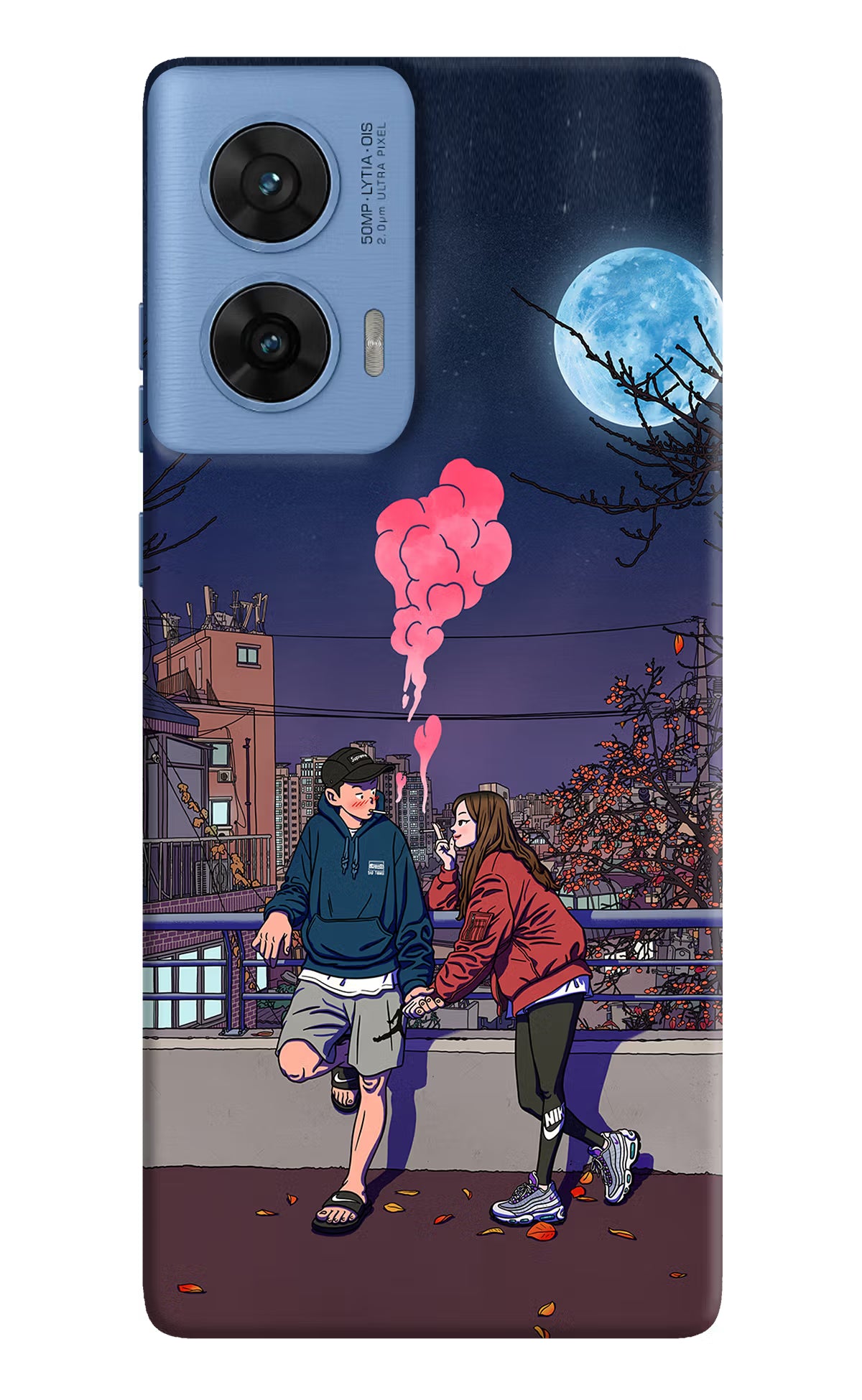 Chilling Couple Moto G96 5G Hard Case Back Cover by Casekaro