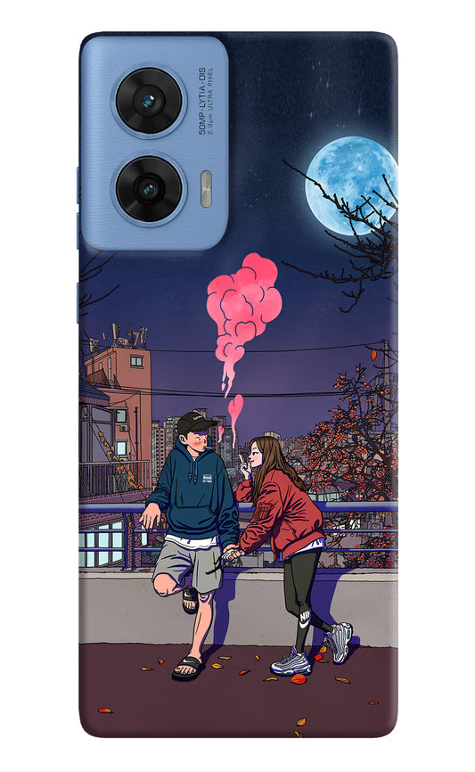 Chilling Couple Moto G96 5G Hard Case Back Cover by Casekaro