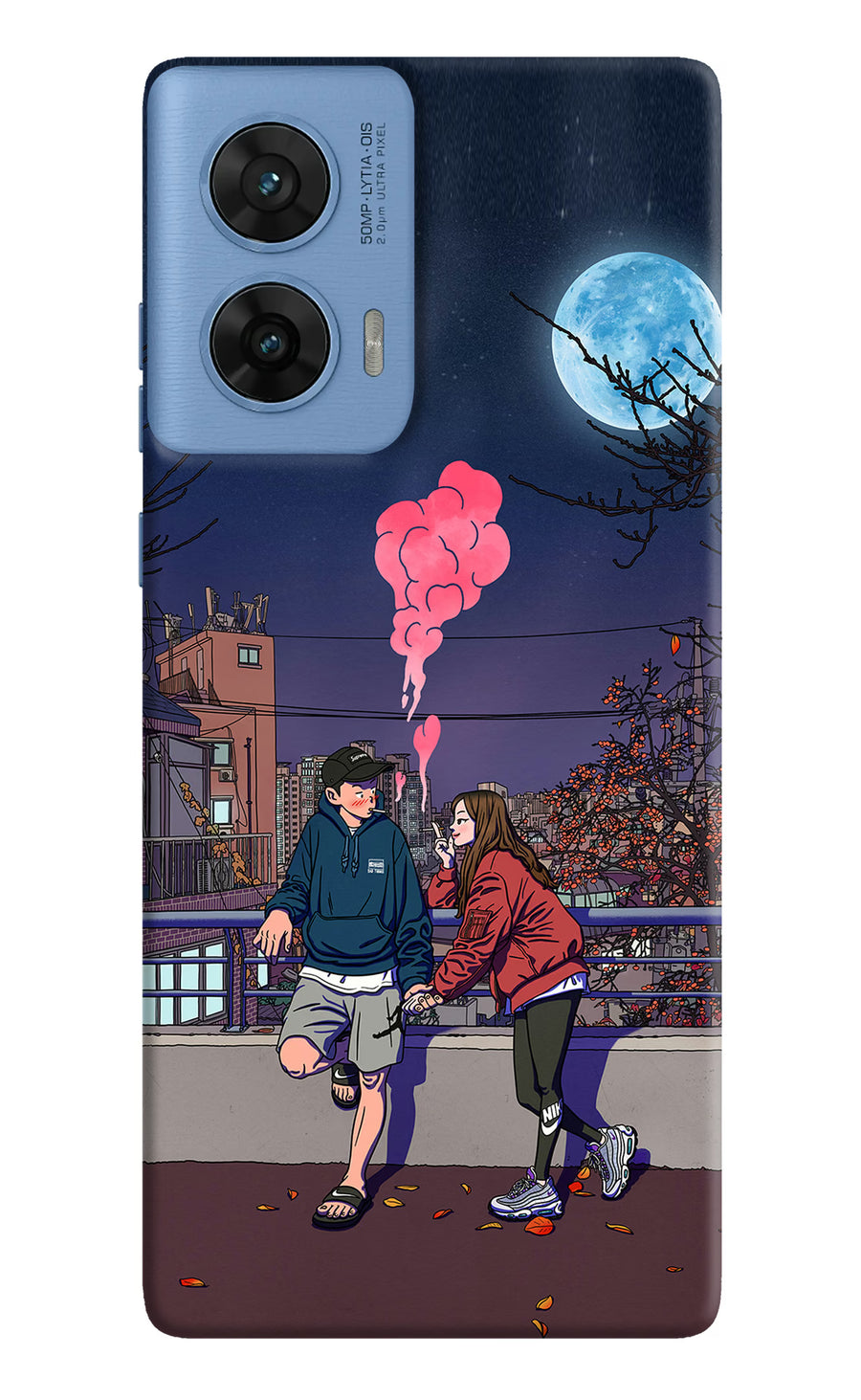 Chilling Couple Moto G96 5G Back Cover, Hard case