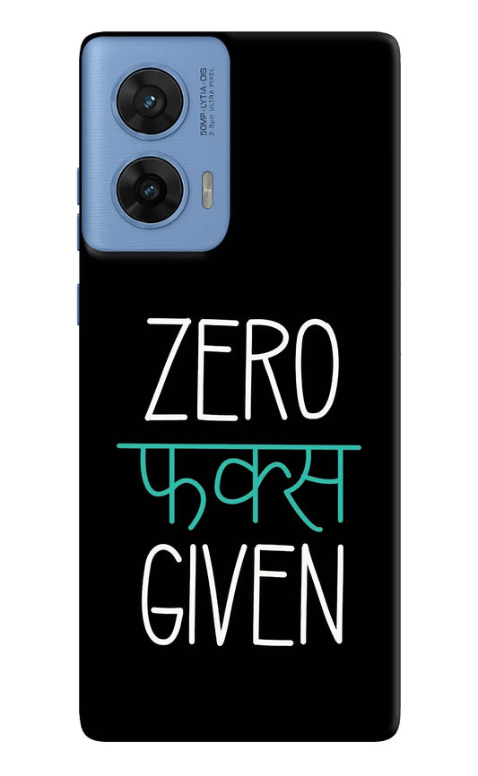 Zero Fucks Given Moto G96 5G Hard Case Back Cover by Casekaro