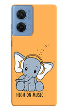 High On Music Moto G96 5G Hard Case Back Cover by Casekaro