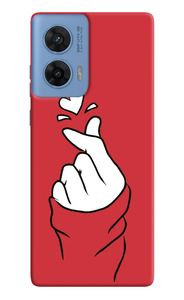 Korean Love Sign Moto G96 5G Hard Case Back Cover by Casekaro