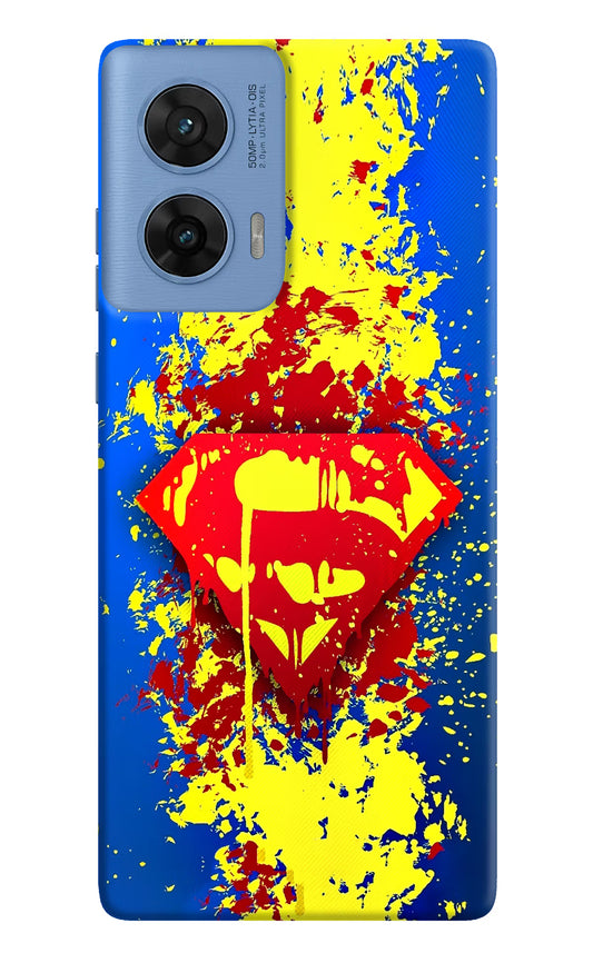 Superman logo Moto G96 5G Hard Case Back Cover by Casekaro