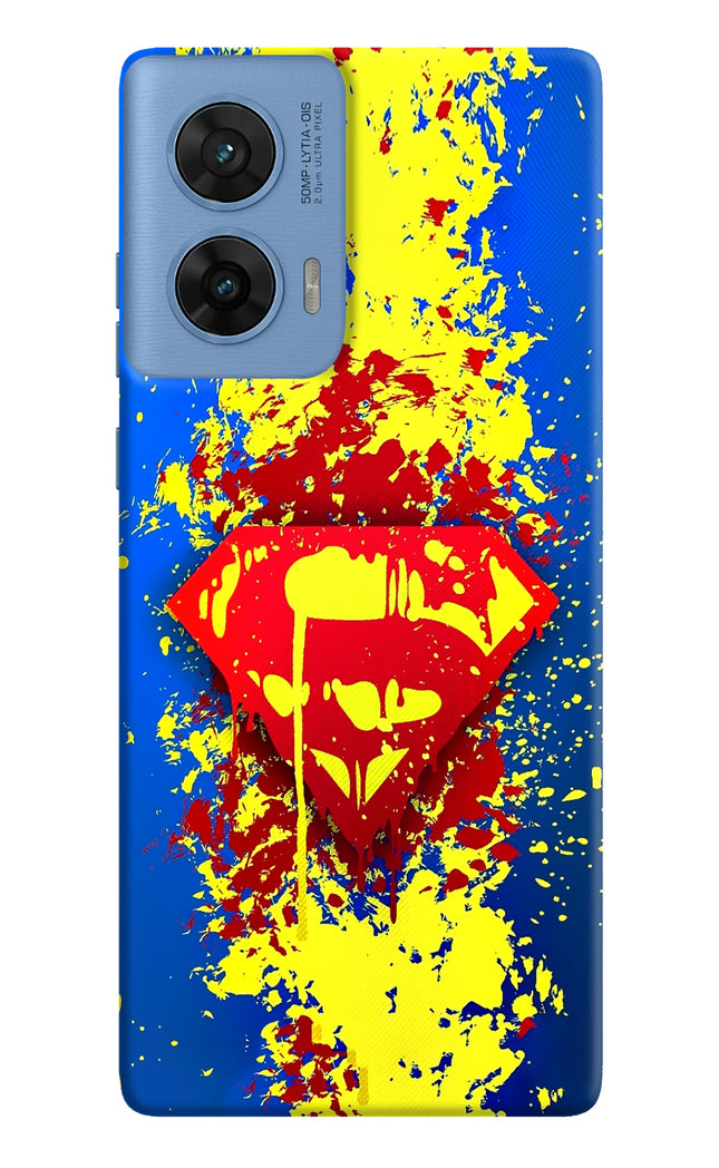 Superman logo Moto G96 5G Hard Case Back Cover by Casekaro