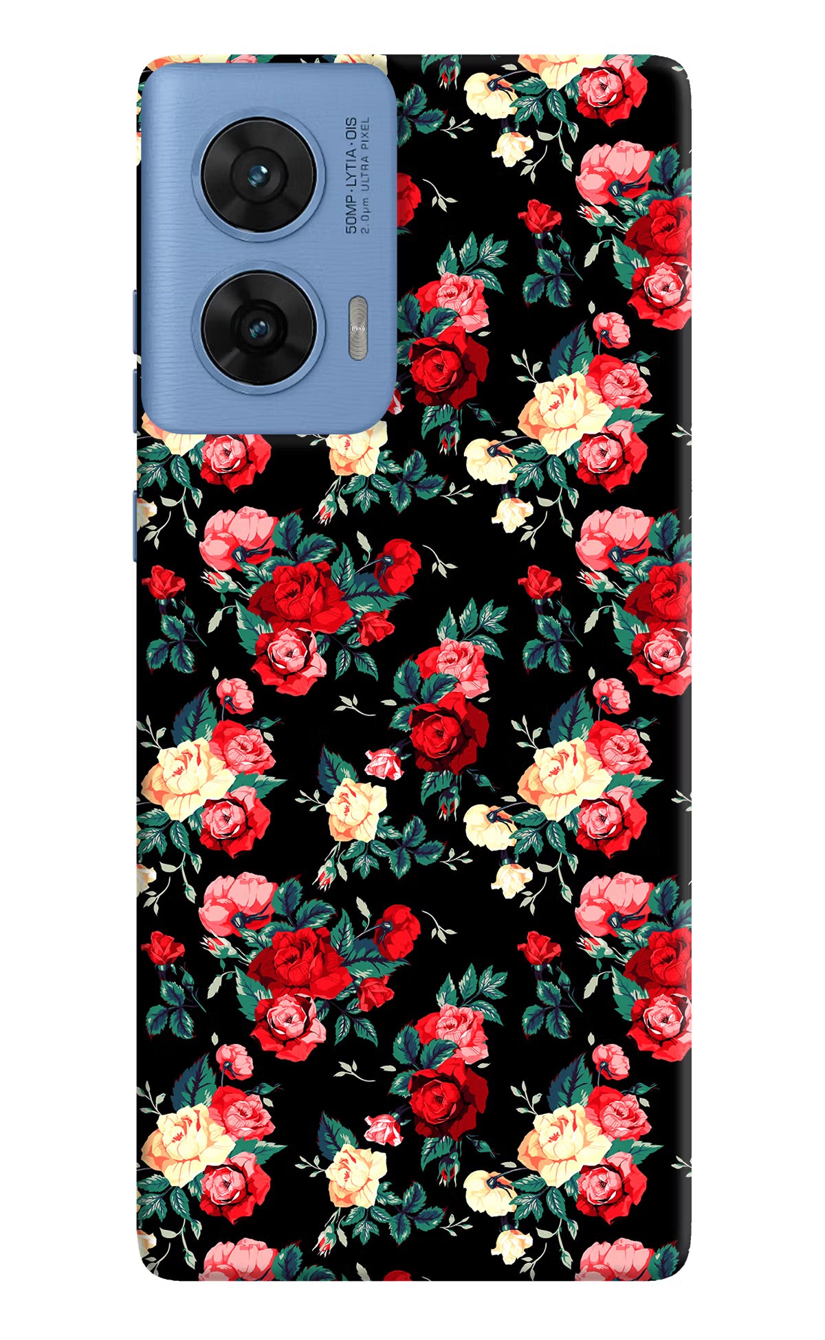 Rose Pattern Moto G96 5G Hard Case Back Cover by Casekaro