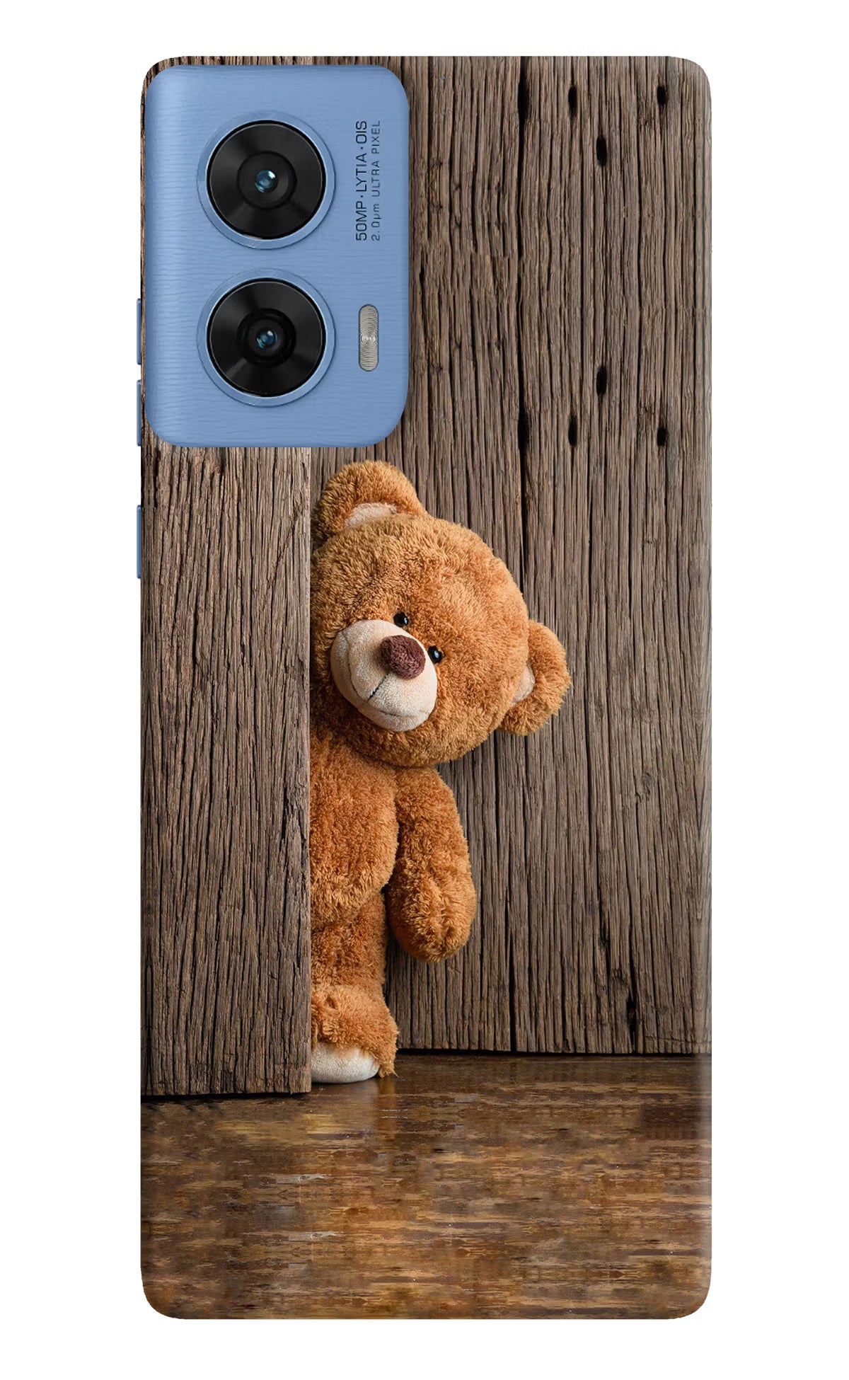 Teddy Wooden Moto G96 5G Hard Case Back Cover by Casekaro