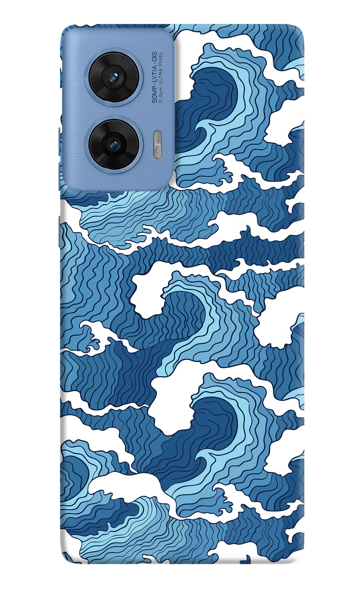 Blue Waves Moto G96 5G Hard Case Back Cover by Casekaro