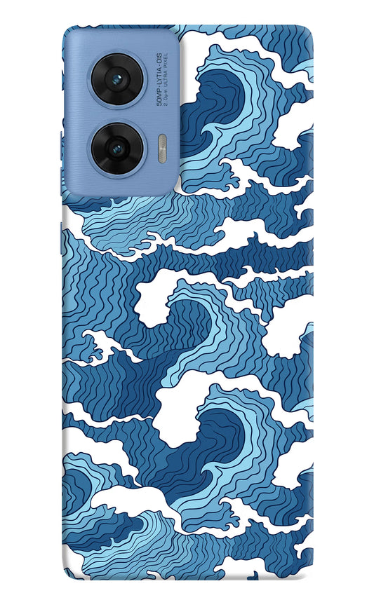 Blue Waves Moto G96 5G Hard Case Back Cover by Casekaro