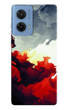 Fire Cloud Moto G96 5G Hard Case Back Cover by Casekaro