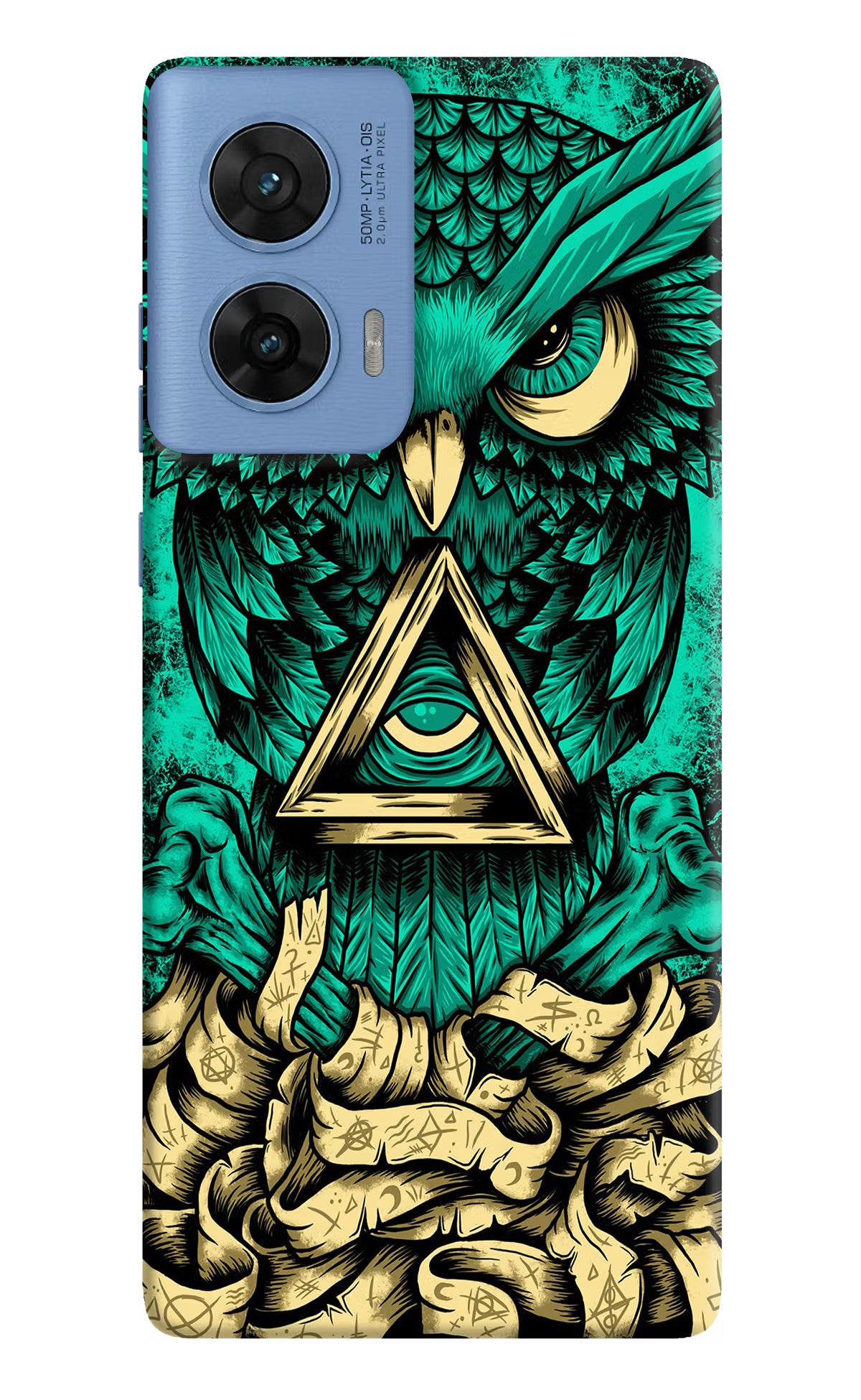 Green Owl Moto G96 5G Hard Case Back Cover by Casekaro