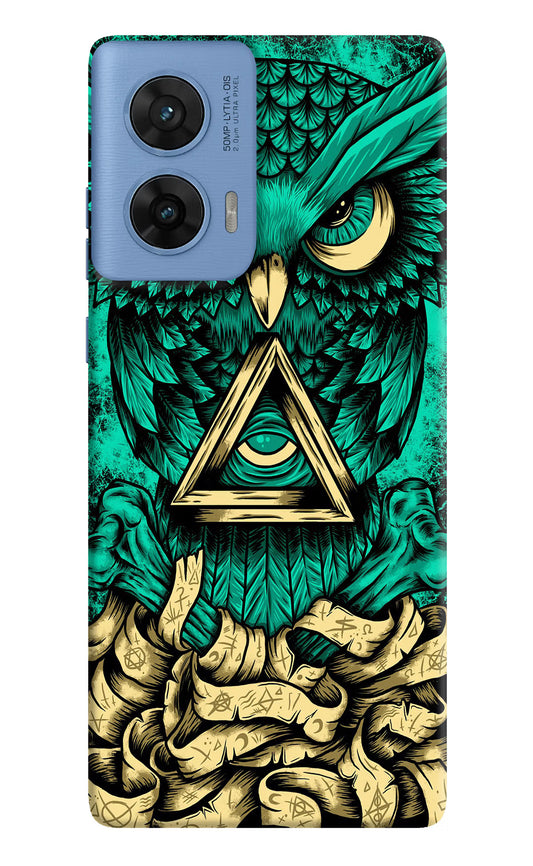 Green Owl Moto G96 5G Hard Case Back Cover by Casekaro