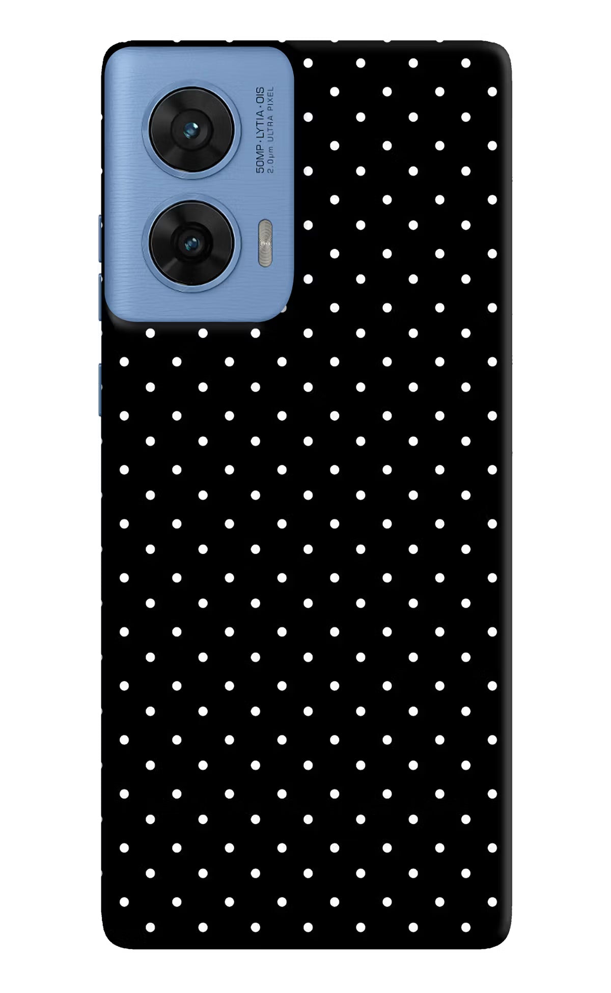 White Dots Moto G96 5G Hard Case Back Cover by Casekaro